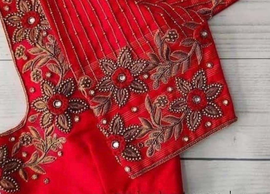 Made to order  Gold Work kardana n zardosi   handwork hand made work Blouse ready to wear any color possible any size possible fits 32-46