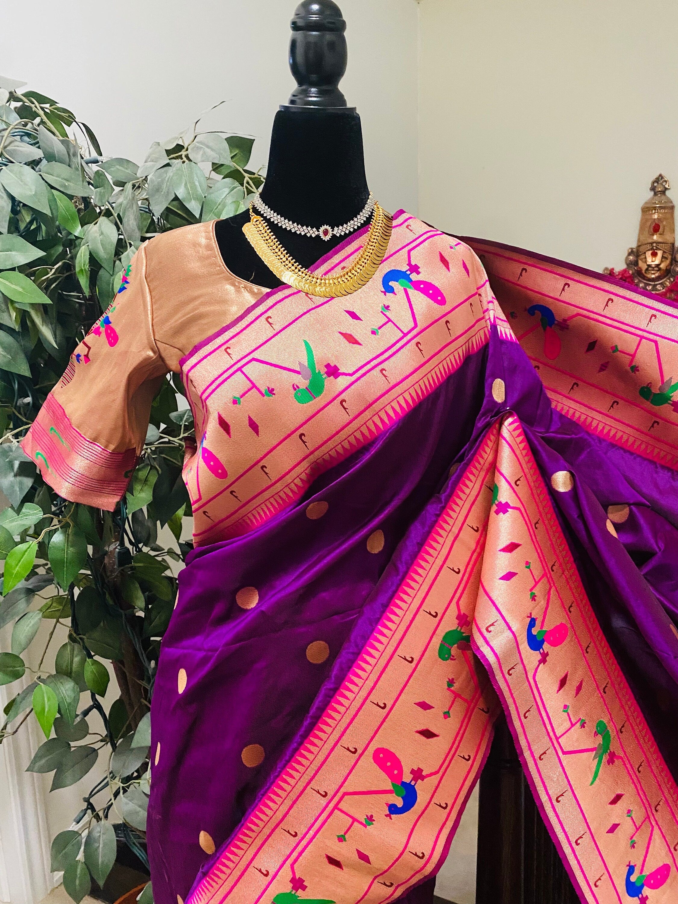 Pure Silk Banarasi Paithani Saree