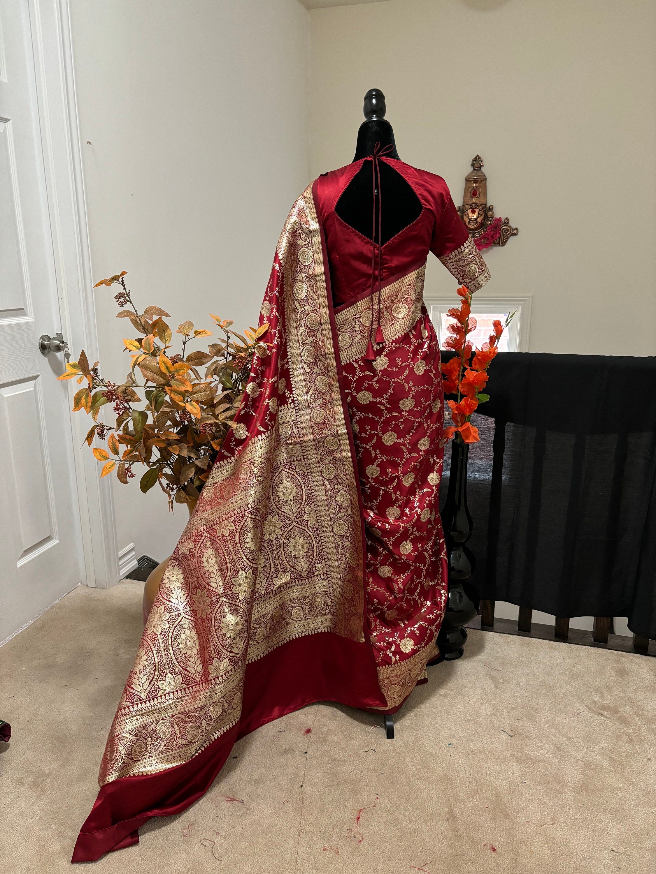 Banarsi handloom Kattan by Kattan pure silk wedding/Reception saree