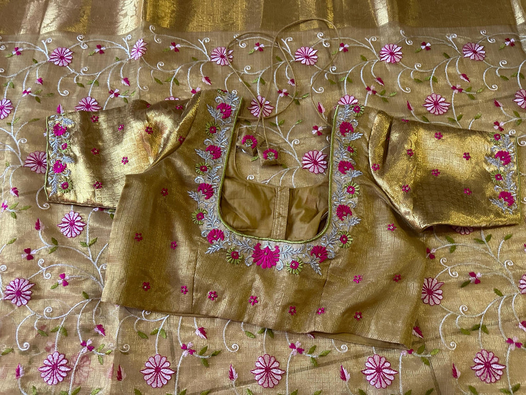Pure Silk soft and fally Organza flowery
