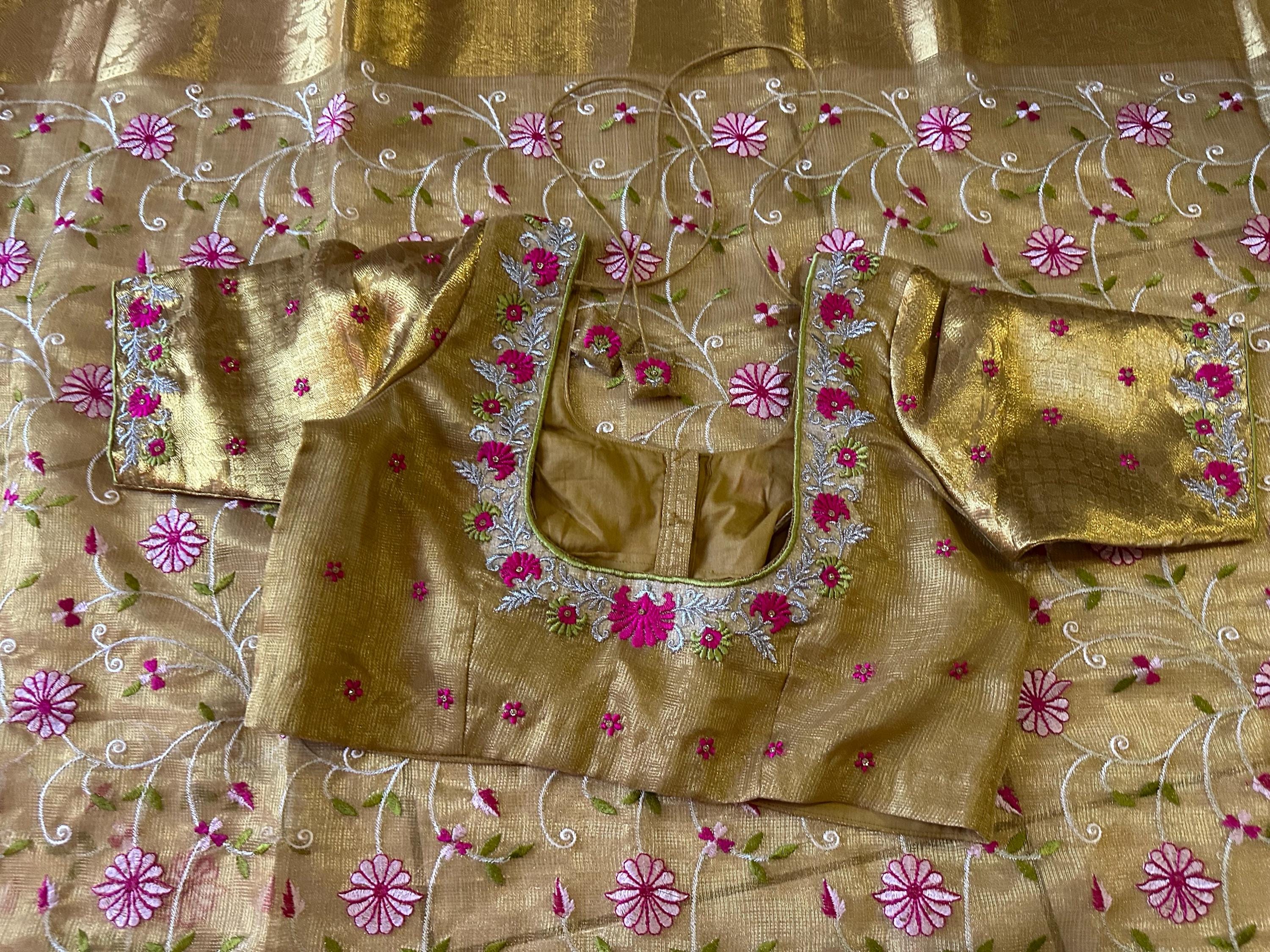 Pure Silk soft and fally Organza flowery