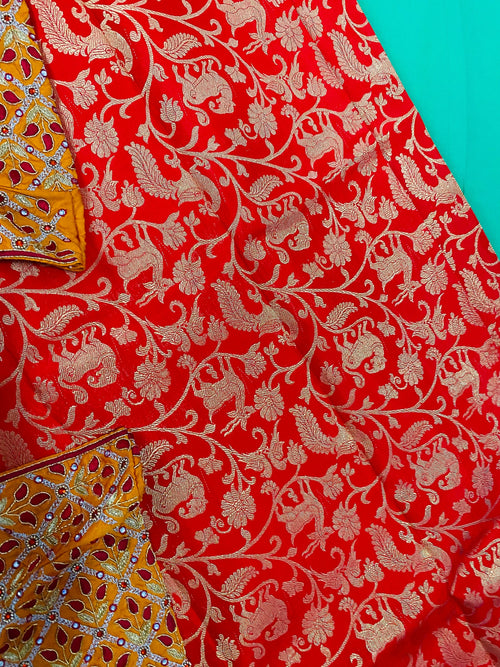 2 gram gold pure handloom  Silk Kanjeevarm/Kanchipattu Sarees; see description