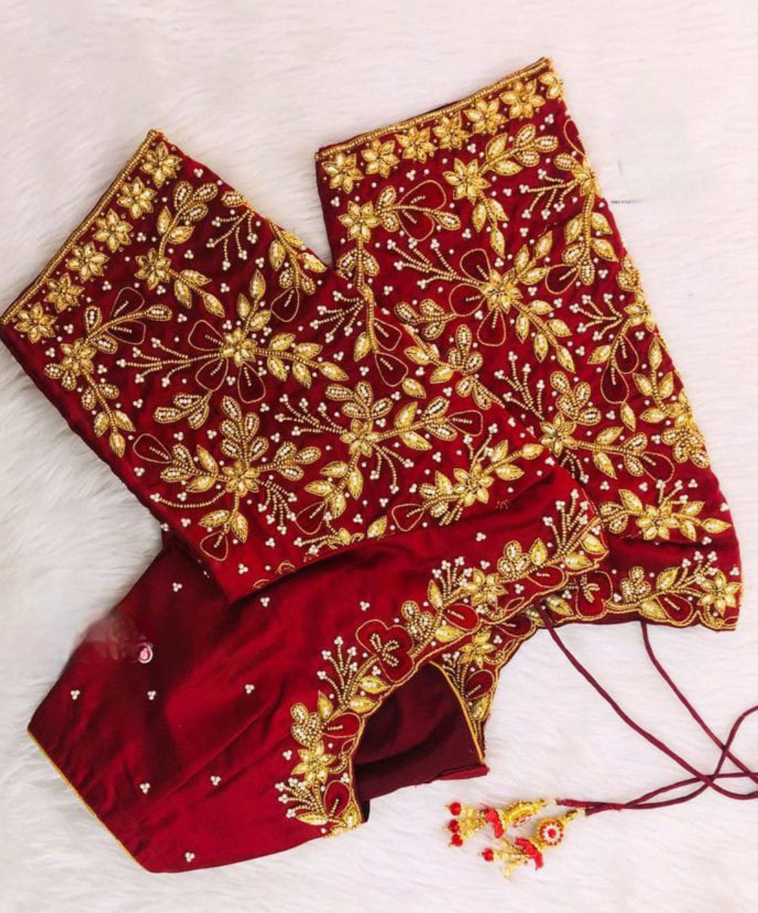 Made to order zardosi  Work maggam hand made   work Blouse ready to wear 32 -46 any color possible any size