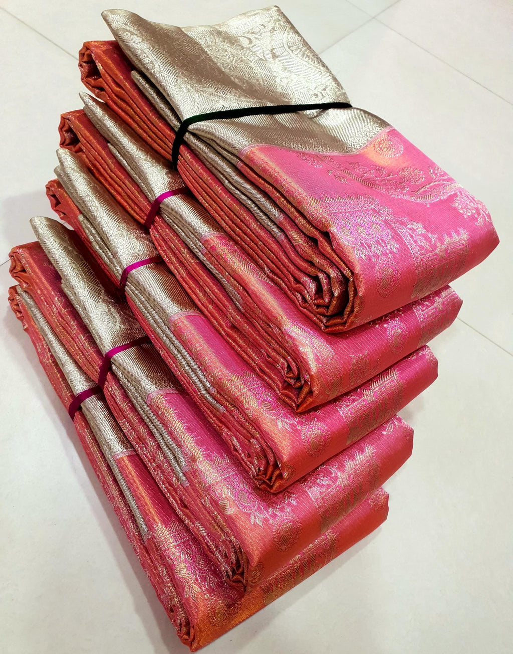 Pure Chanderi silk pattu / pure silk  saree soft silk handloom saree all over woven jall ask seller for availability