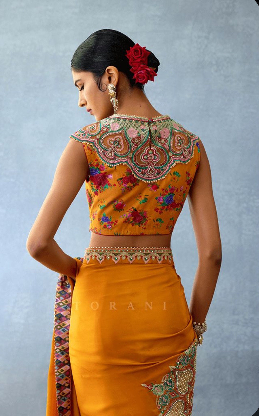 Stone studded Gold Work kardana n zardosi net hands  work Blouse ready to wear any color any size possible