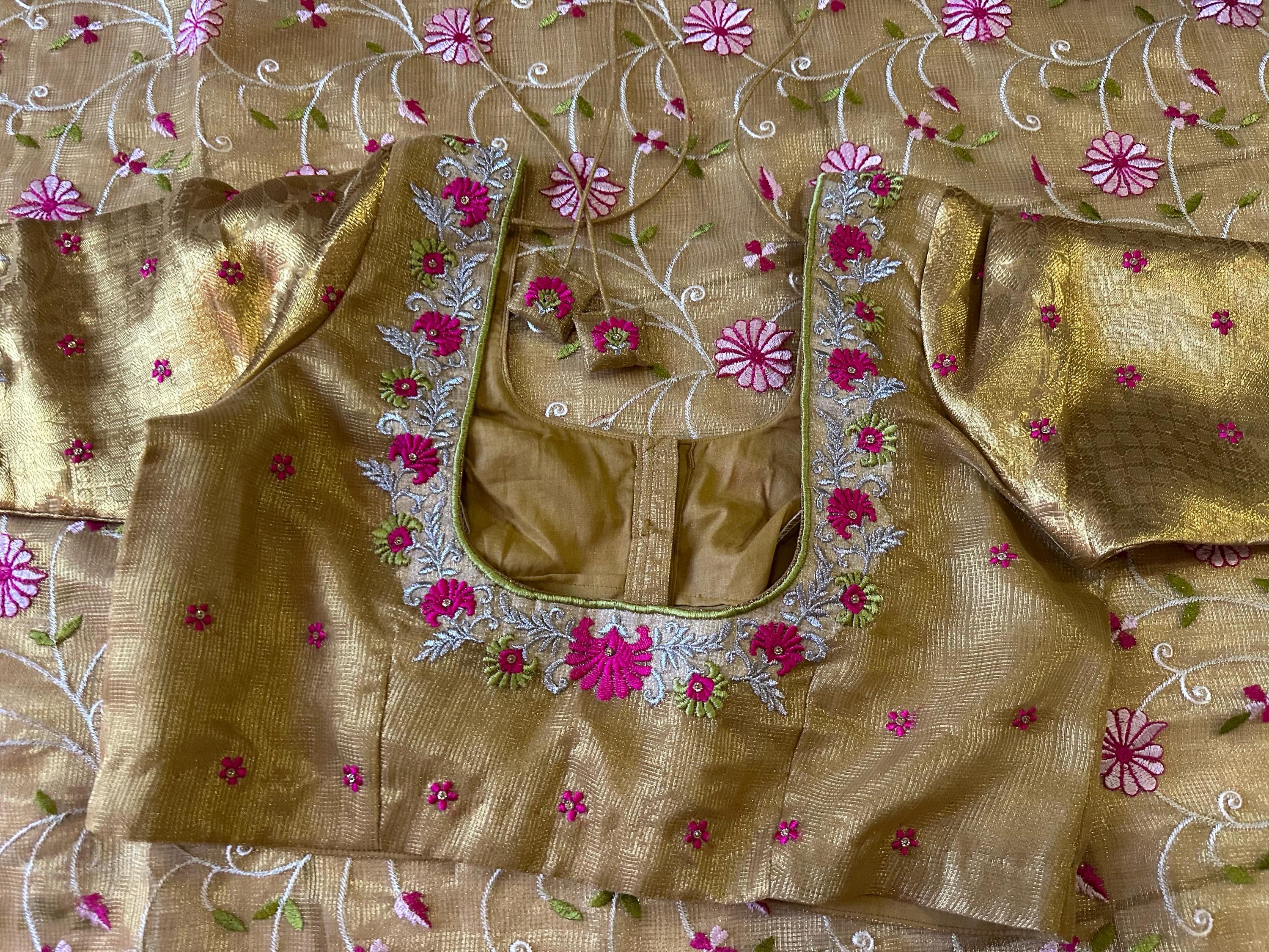 Pure Silk soft and fally Organza flowery