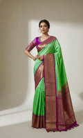 Gadwal Handloom pure silk sarees in rare colors and ready to wear blouse with embroidered blouse fits up to 32 -46 saree is ready fall pico