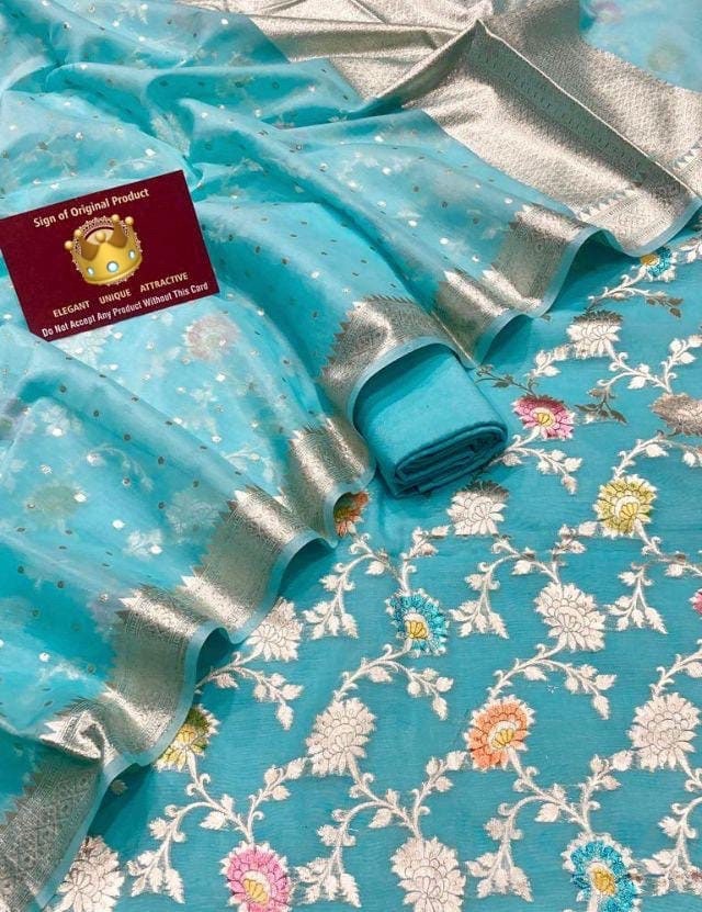 Banarasi silk suites 3 in one pack ready made