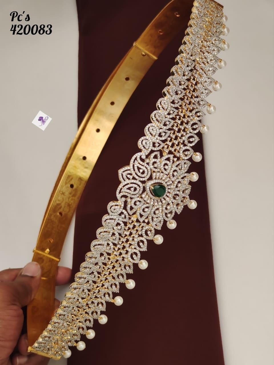 Diamond finish waist Belt