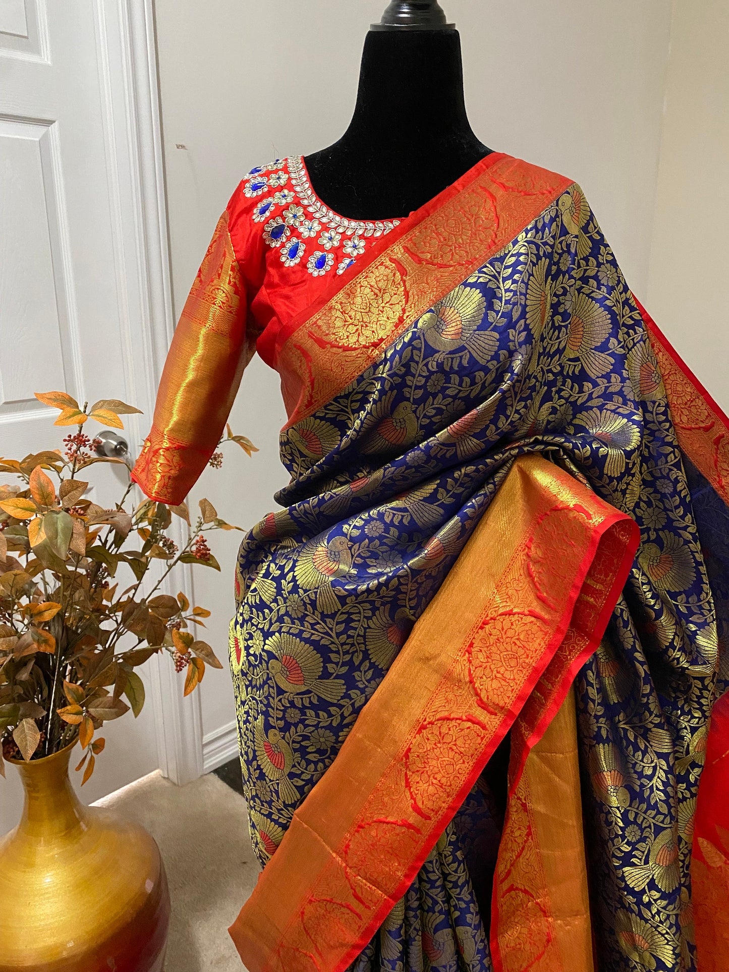 2 gram gold pure handloom  Silk Kanjeevarm/Kanchipattu Sarees; see description