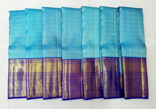 2 gram gold pure handloom  Silk Kanjeevarm/Kanchipattu Sarees; see description / Ask seller before booking for availability