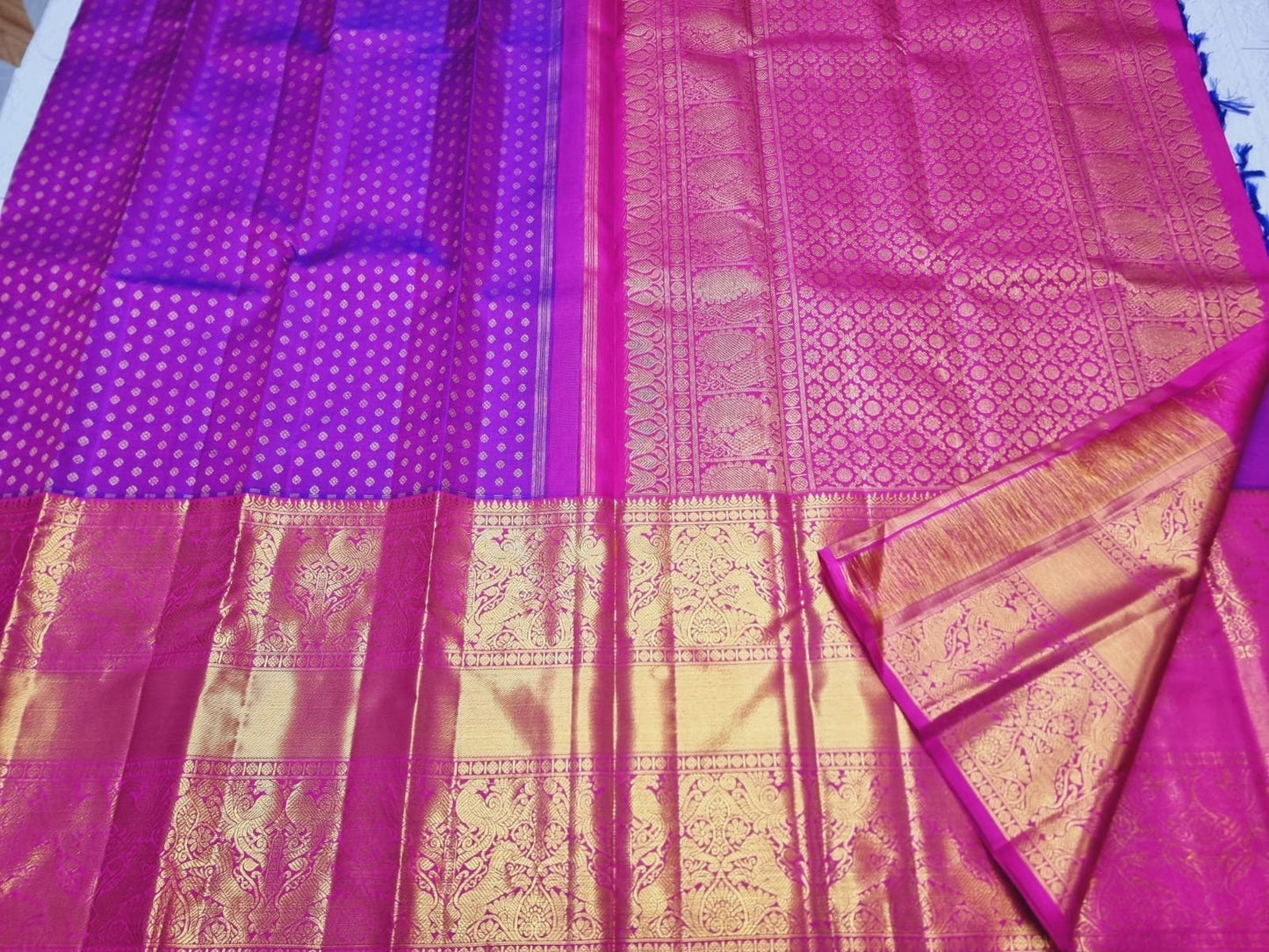 2 gram gold pure handloom  Silk Kanjeevarm/Kanchipattu Bridal Sarees; see description / Ask seller before booking for availability