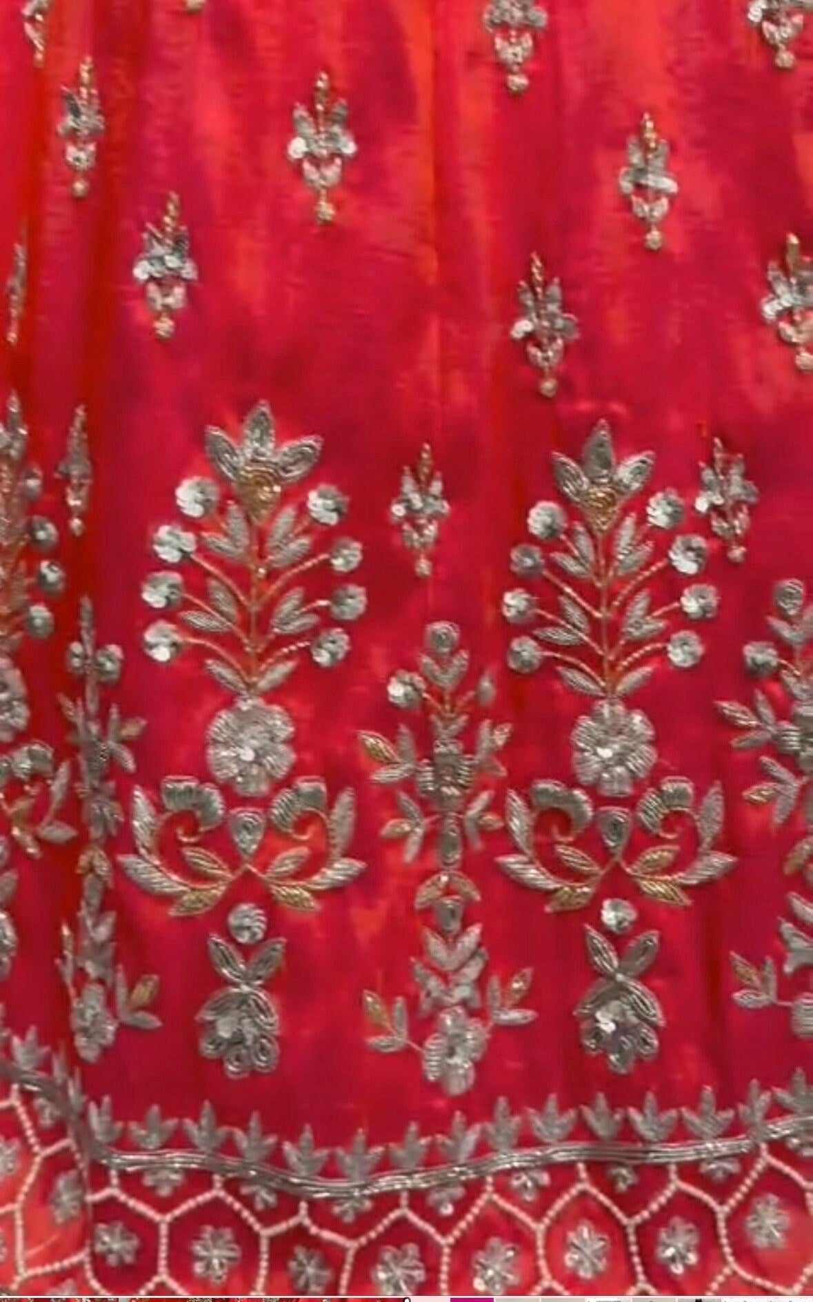 Bridal heavy embroidery work/ net lihanga dyeble fabric lihanga can be customize in colour and in any size zardosi work blouse and lihanga