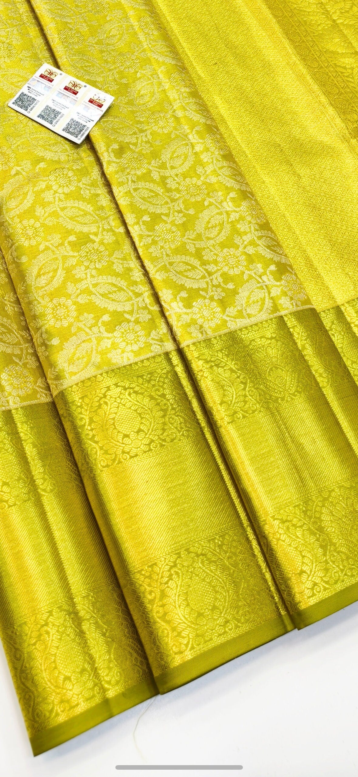 Bridal Exclusive 2 gram pure kanjeevaram / kanchipattu wear pure kanchipattu handwohen kuttu all over stitching Meena designs