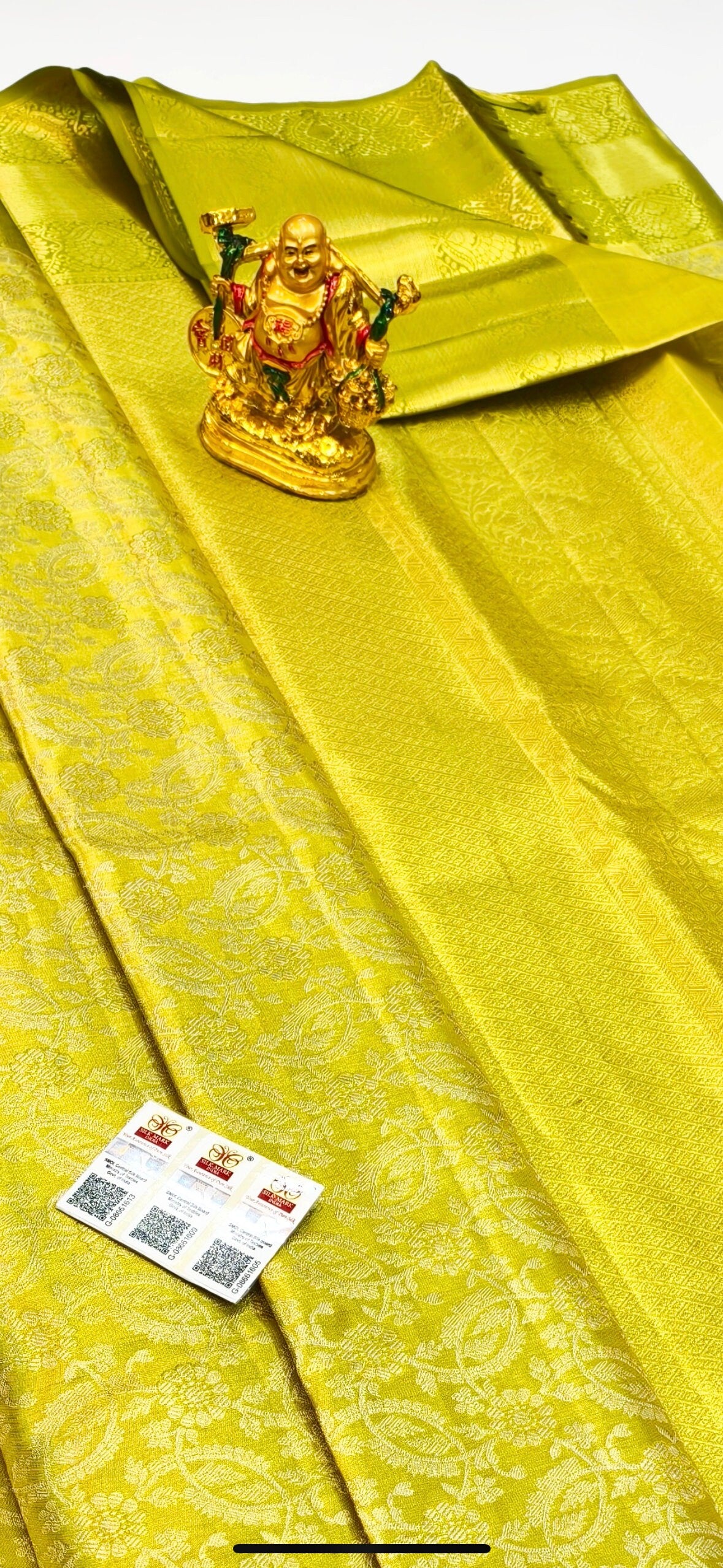 Bridal Exclusive 2 gram pure kanjeevaram / kanchipattu wear pure kanchipattu handwohen kuttu all over stitching Meena designs