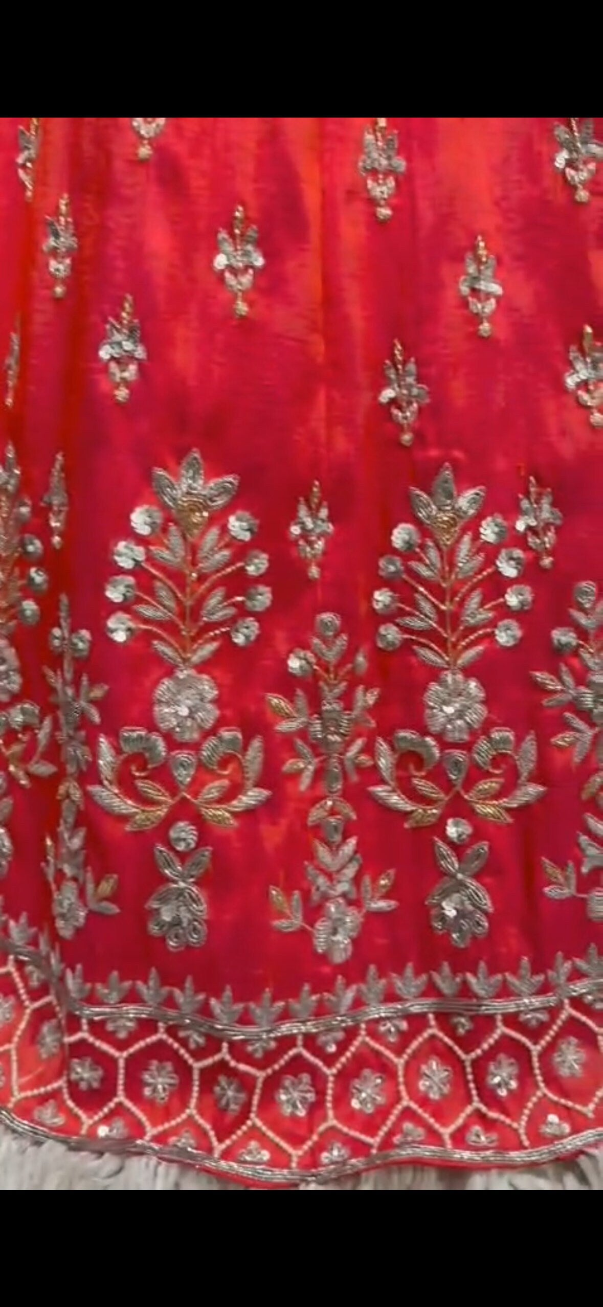 Bridal heavy embroidery work/ net lihanga dyeble fabric lihanga can be customize in colour and in any size zardosi work blouse and lihanga