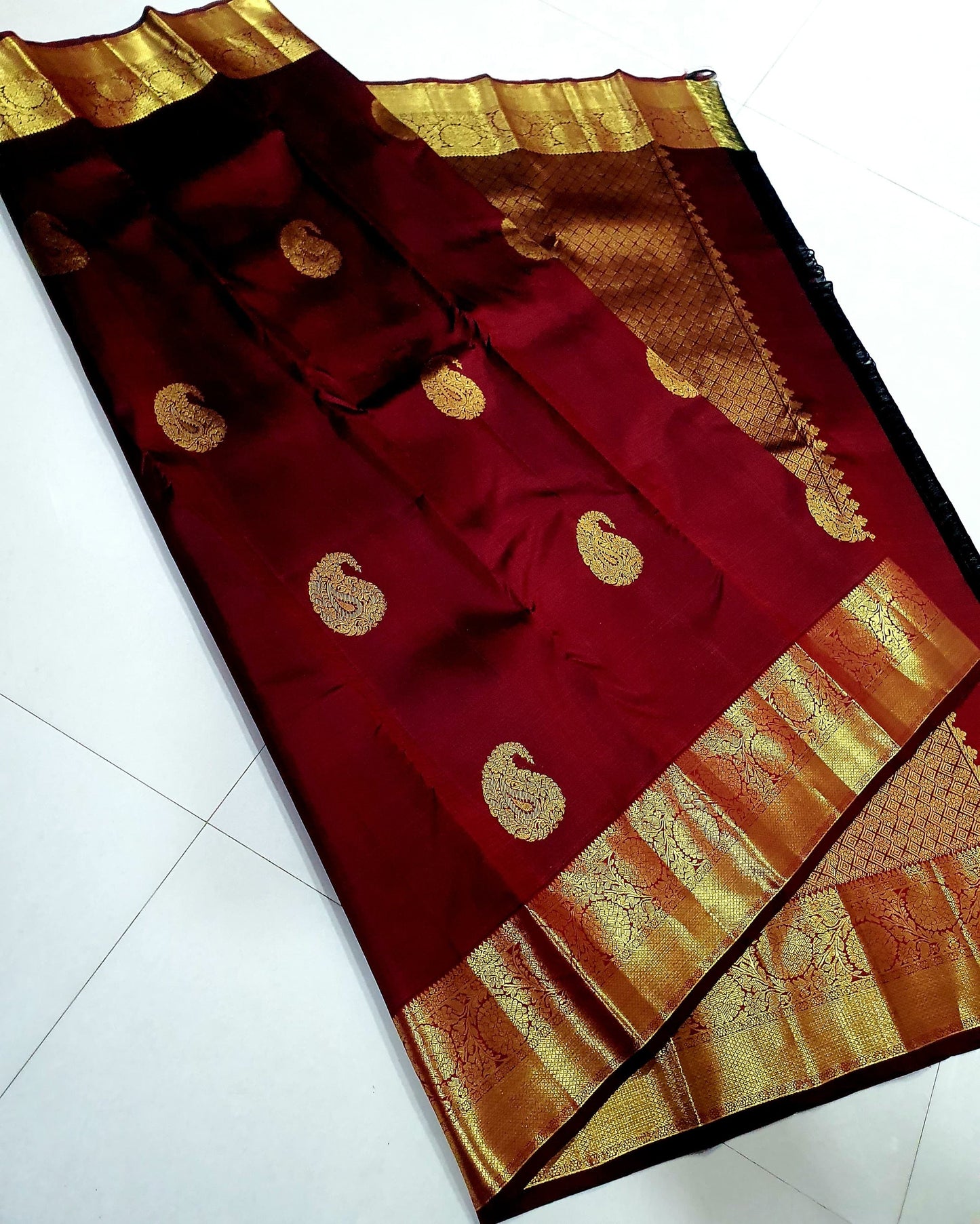 1 gram gold pure handloom  Silk Kanjeevarm/Kanchipattu Sarees silk mark certified ;  / Ask seller before booking for availability