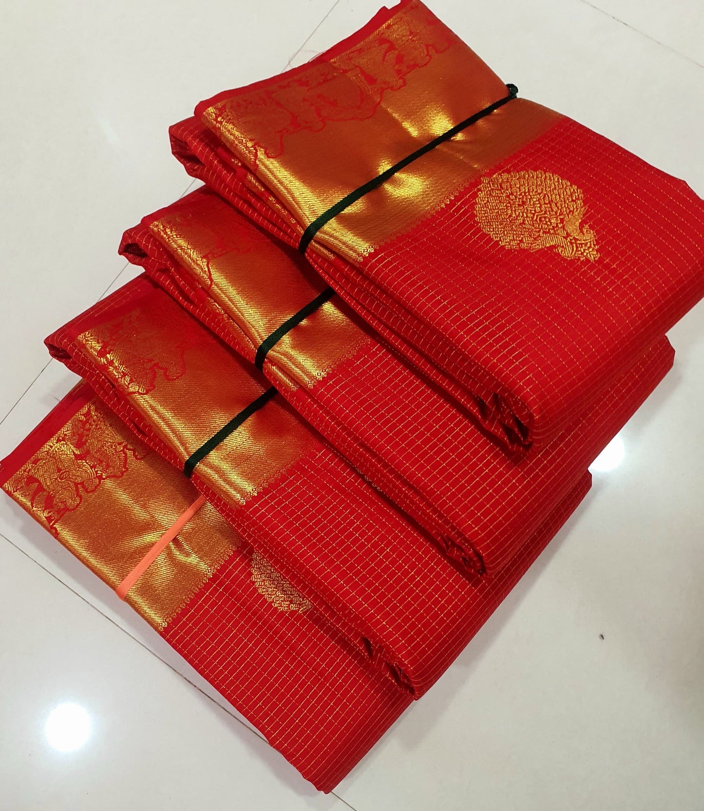 1 gram gold pure handloom  Silk Kanjeevarm/Kanchipattu Sarees silk mark certified /vaira voosi/ Ask seller before booking for availability