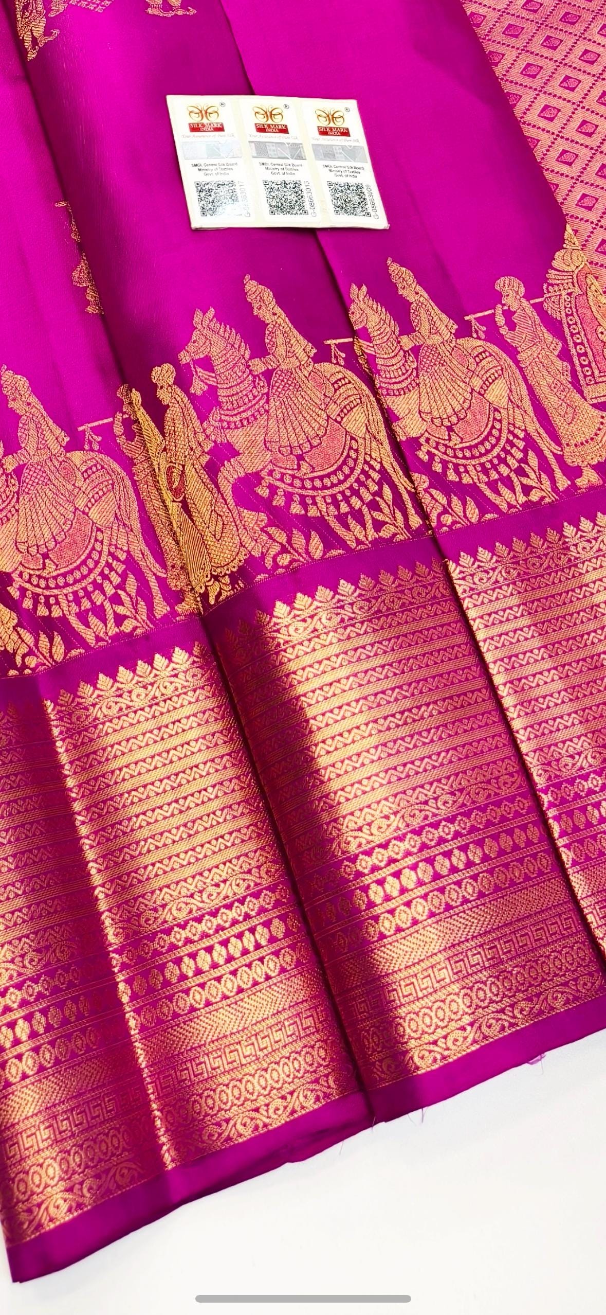 2 gram silk mark certified Pure Silk Kanjeevarm/Kanchipattu Sarees; see description ask seller for availability before placing the order