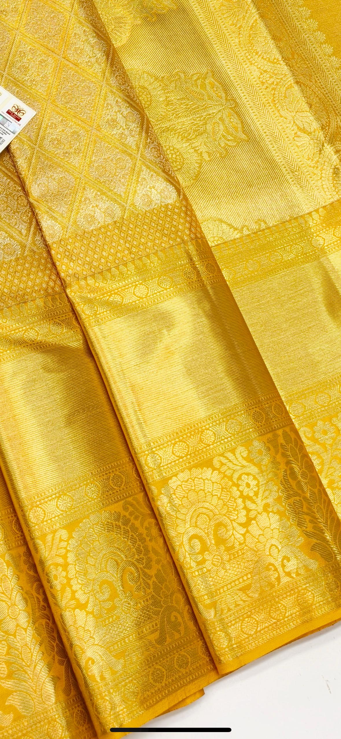 Pure Silk Kanjeevarm/Kanchipattu Sarees; silk mark saree 2 gram gold zari ask seller for availability before placing the order