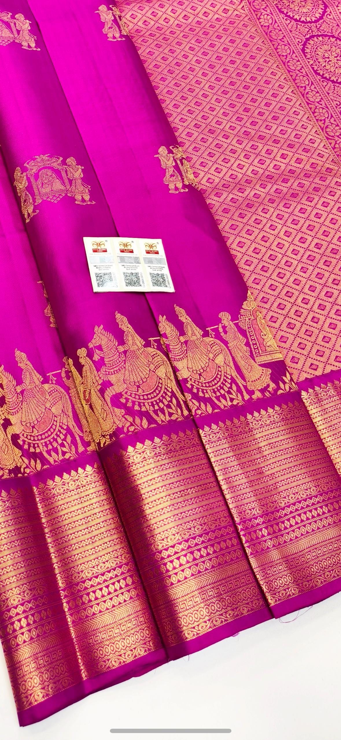 2 gram silk mark certified Pure Silk Kanjeevarm/Kanchipattu Sarees; see description ask seller for availability before placing the order